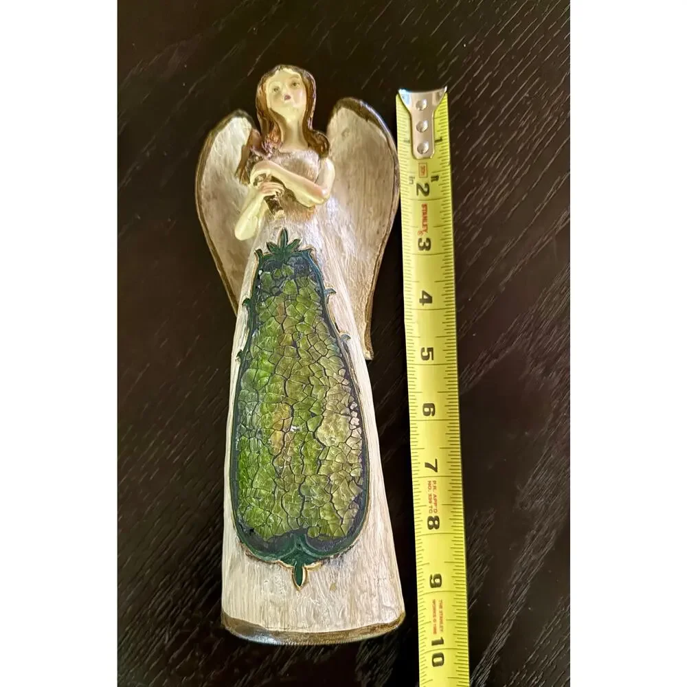 Vintage Christmas Angel Resin Figurine.
